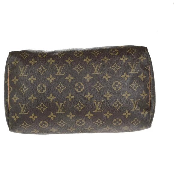 Auth LOUIS VUITTON Speedy 30 Travel Hand Bag Monogram Leather Brown - Picture 9 of 16